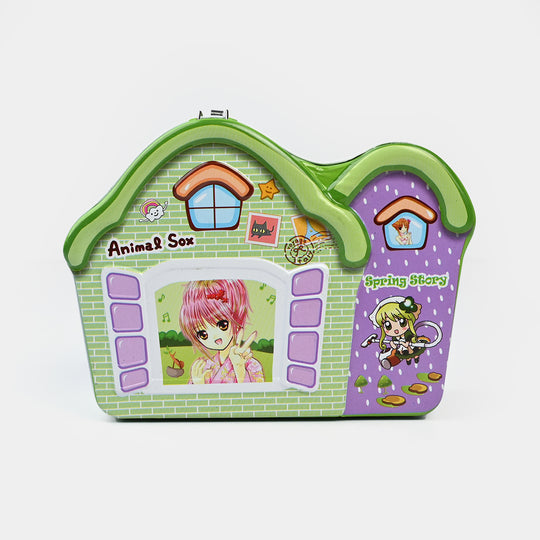 Metal Coin/Money Box with Lock For Kids