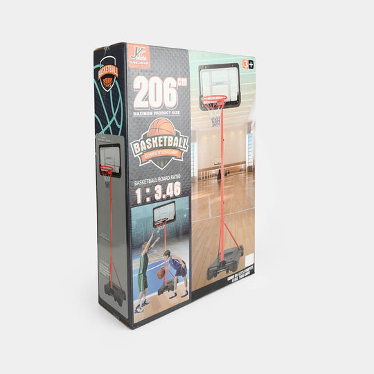206cm Height-Adjustable Basketball Competition Set