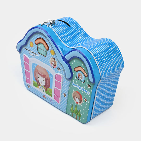 Metal Coin/Money Box with Lock For Kids