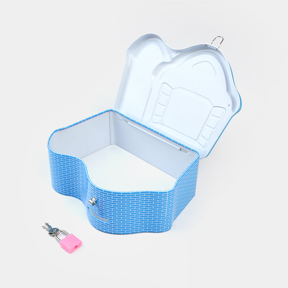 Metal Coin/Money Box with Lock For Kids