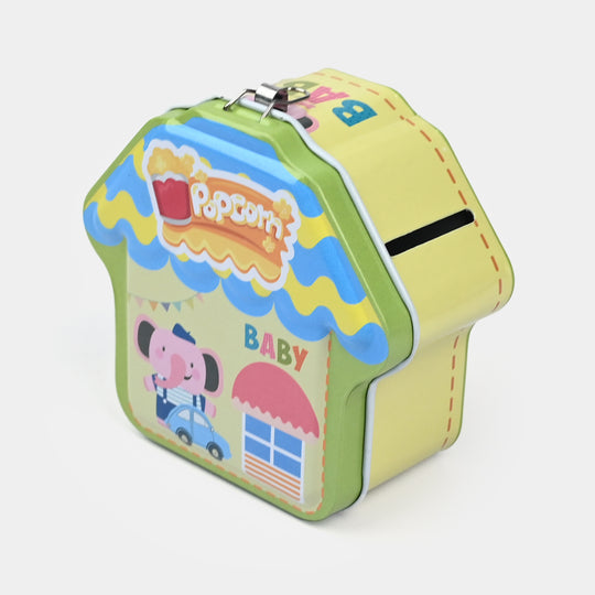 Metal Coin/Money Box with Lock For Kids