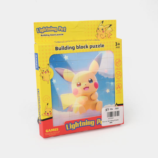 Character Puzzle Building Blocks Game for Kids