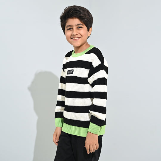 Boys Acrylic Sweater-No Limit - Multi