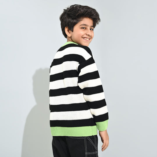 Boys Acrylic Sweater-No Limit - Multi