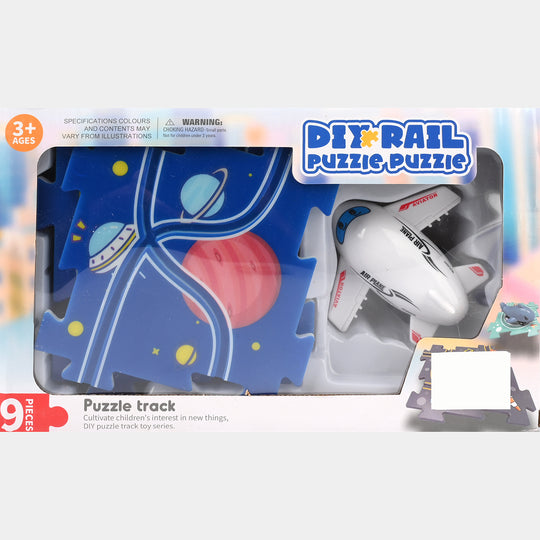 Rail Car Track Set Educational Toy for Kids