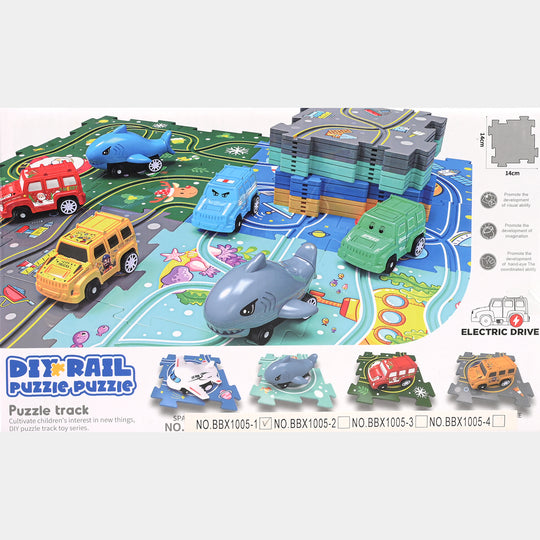 Rail Car Track Set Educational Toy for Kids