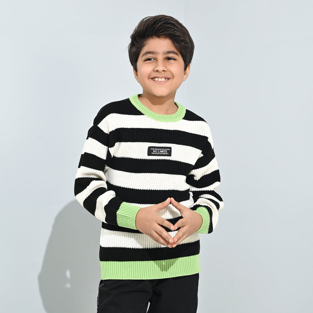 Boys Acrylic Sweater-No Limit - Multi