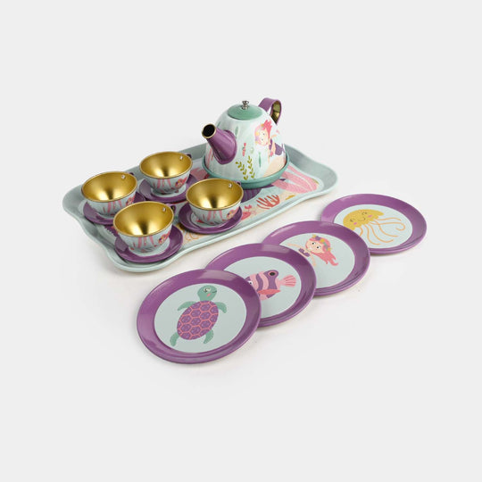 Kids Metal Tea Set Play Kit