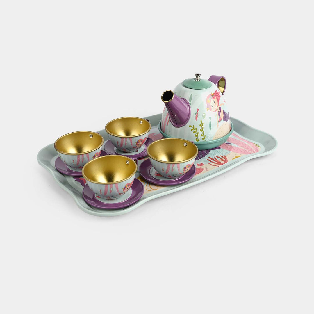 Kids Metal Tea Set Play Kit