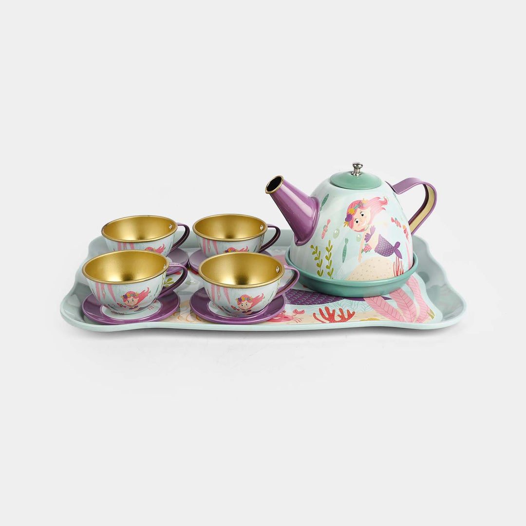 Kids Metal Tea Set Play Kit