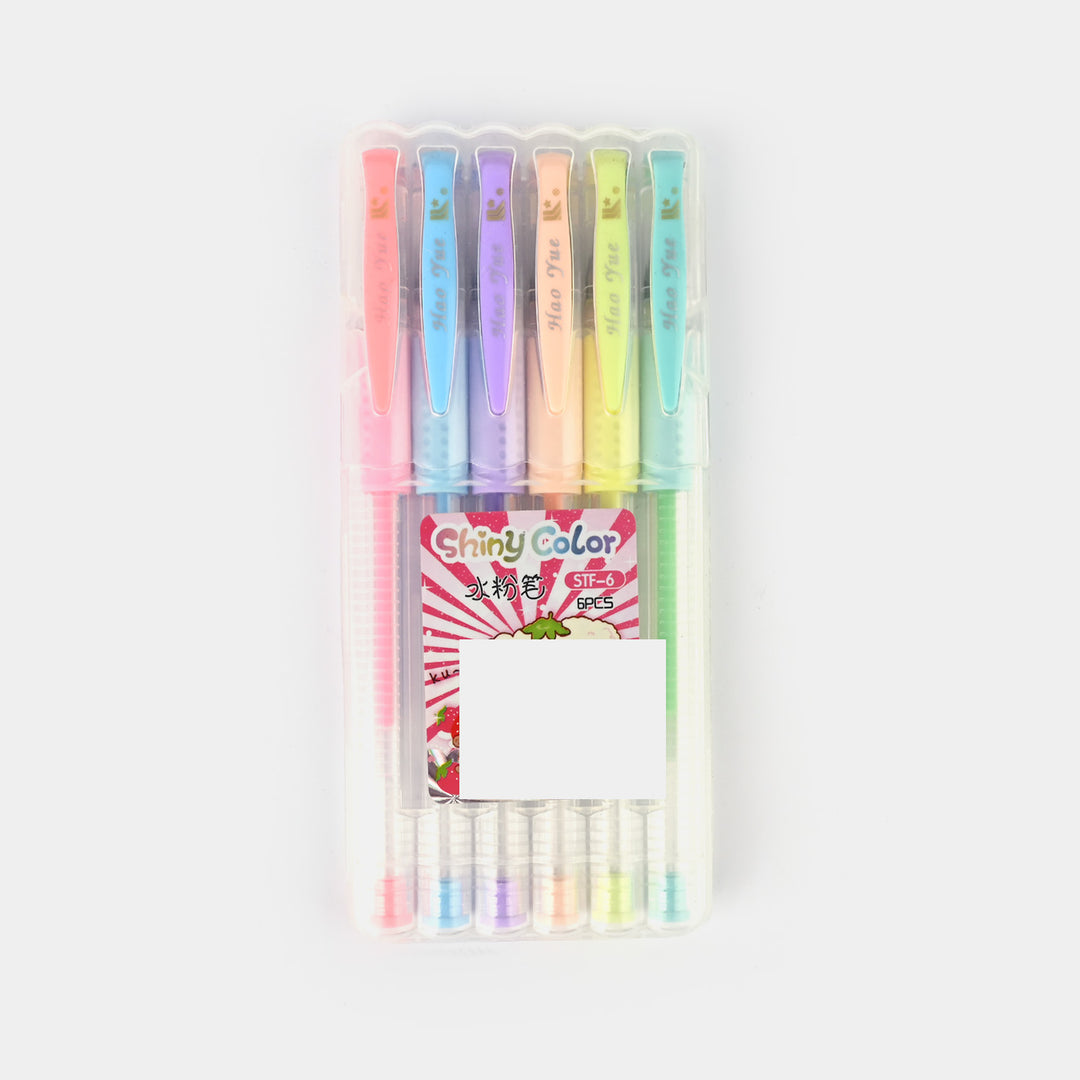 Shiny Color Pen 6 Neon Pcs For Kids