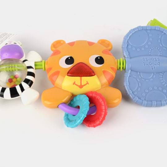 Bright Starts Musical Rattle Set Carrier Toy Bar