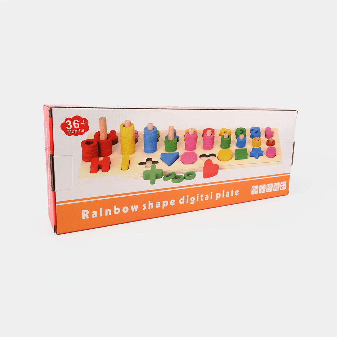 Education Wooden Stacking Montessori Puzzle Set for Kids