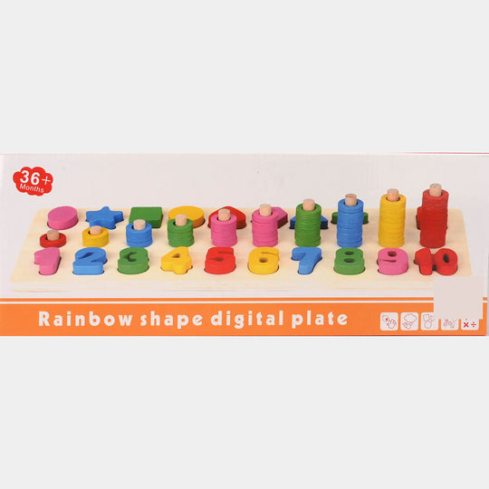 Education Wooden Stacking Montessori Puzzle Set for Kids