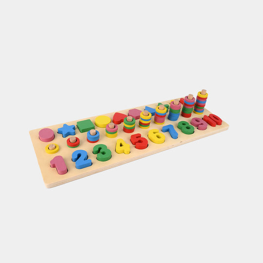 Education Wooden Stacking Montessori Puzzle Set for Kids