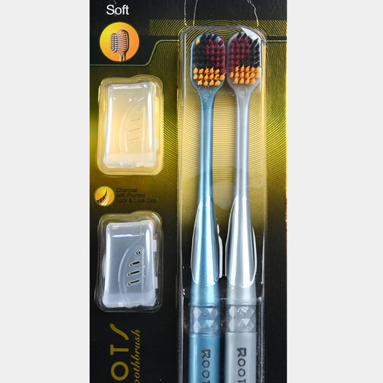 Twin Pack Pointed Filaments Toothbrush Spiral Soft Ep005