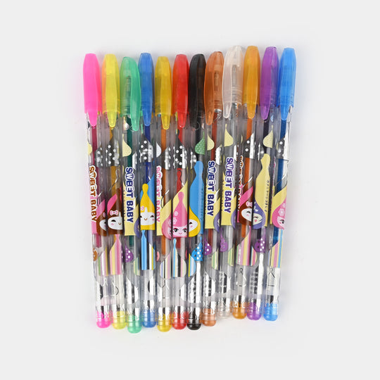 Glitter Pen Color PVC 12pcs