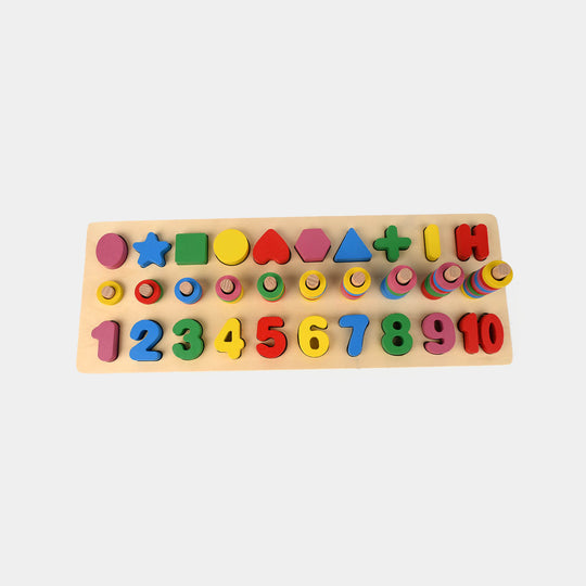 Education Wooden Stacking Montessori Puzzle Set for Kids