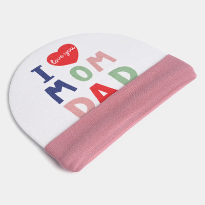 Baby Cap/Hat I Love You Mom Dad | 0M+