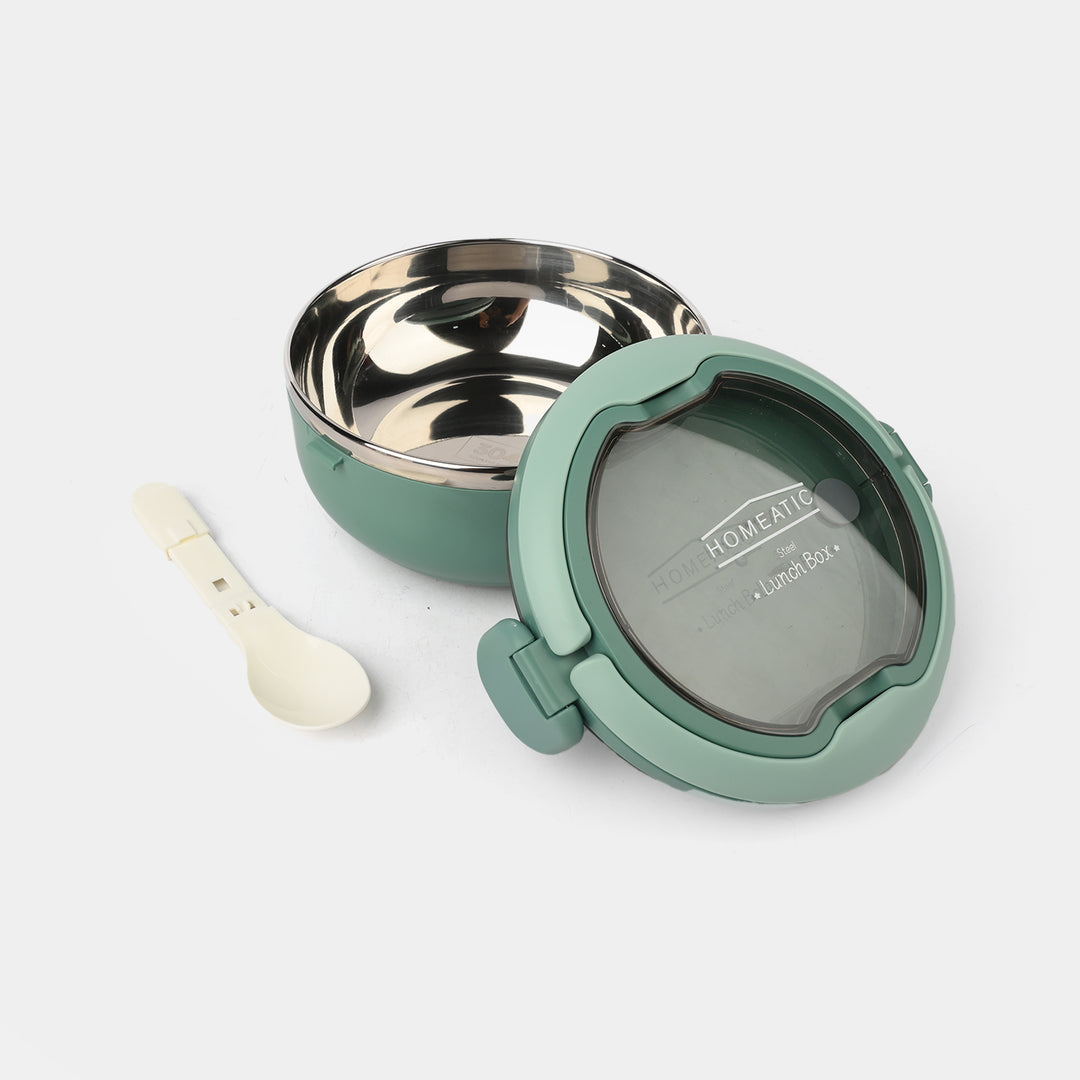 Lunch Box Stainless Steel with Spoon for Kids