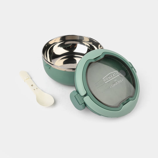 Lunch Box Stainless Steel with Spoon for Kids