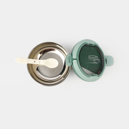 Lunch Box Stainless Steel with Spoon for Kids