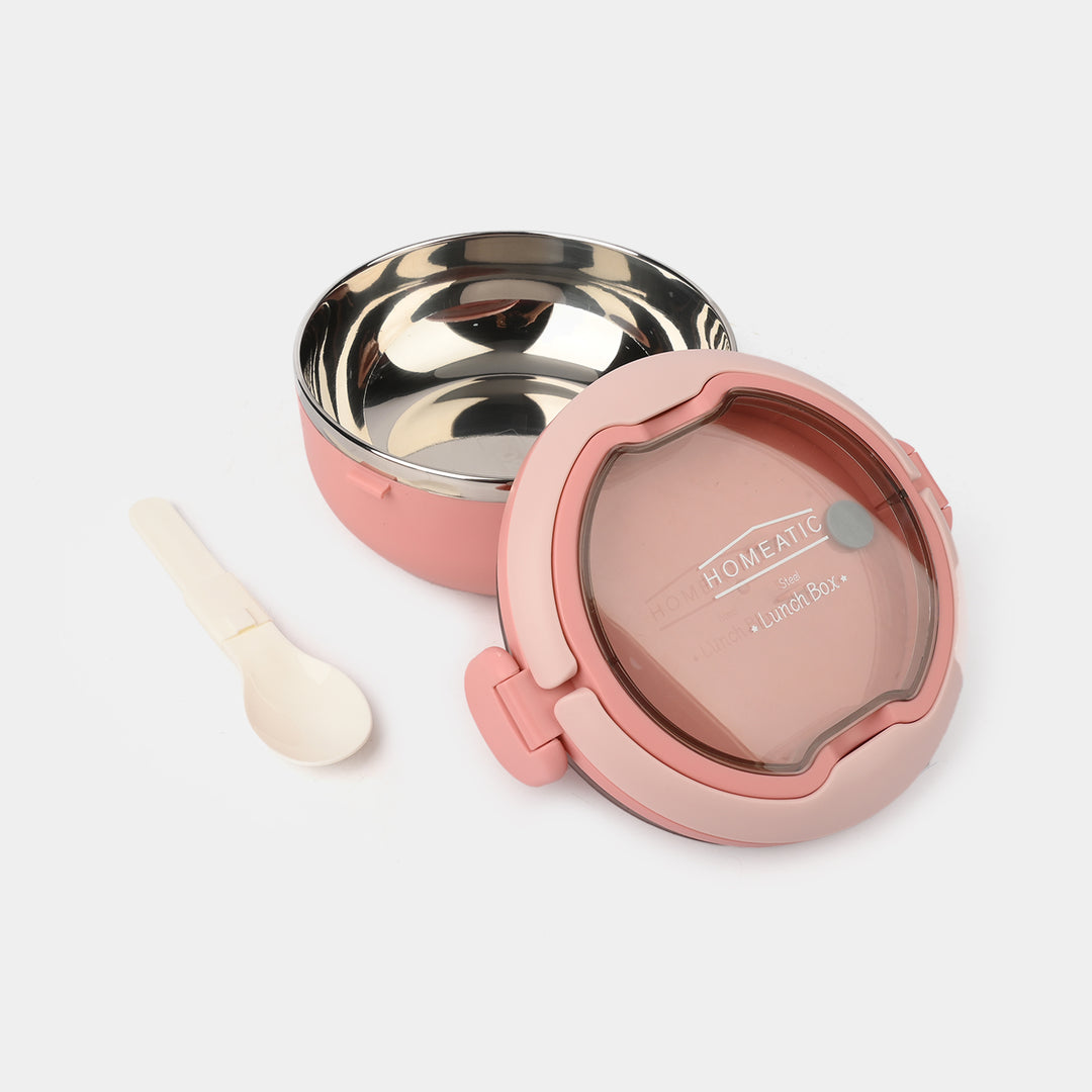 Lunch Box Stainless Steel with Spoon for Kids