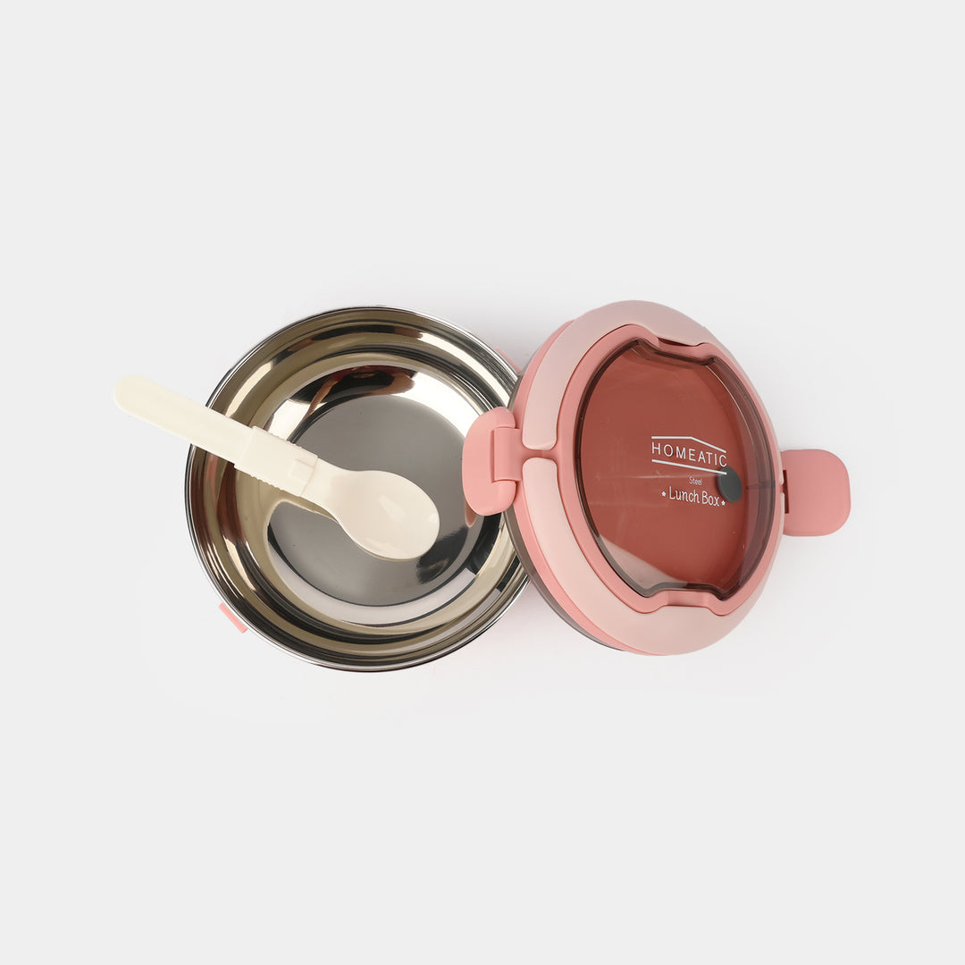 Lunch Box Stainless Steel with Spoon for Kids