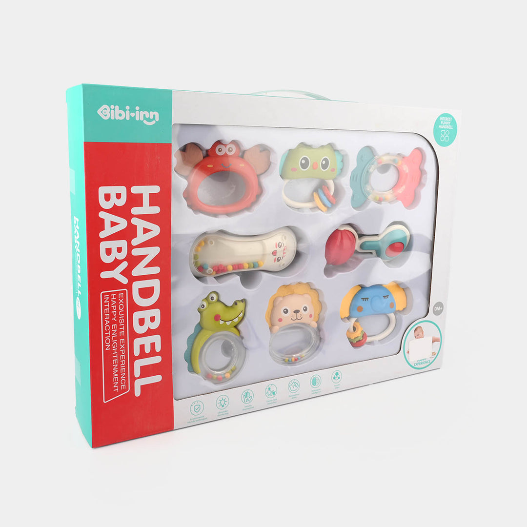 Baby Handbells Rattle Set 8 Pcs