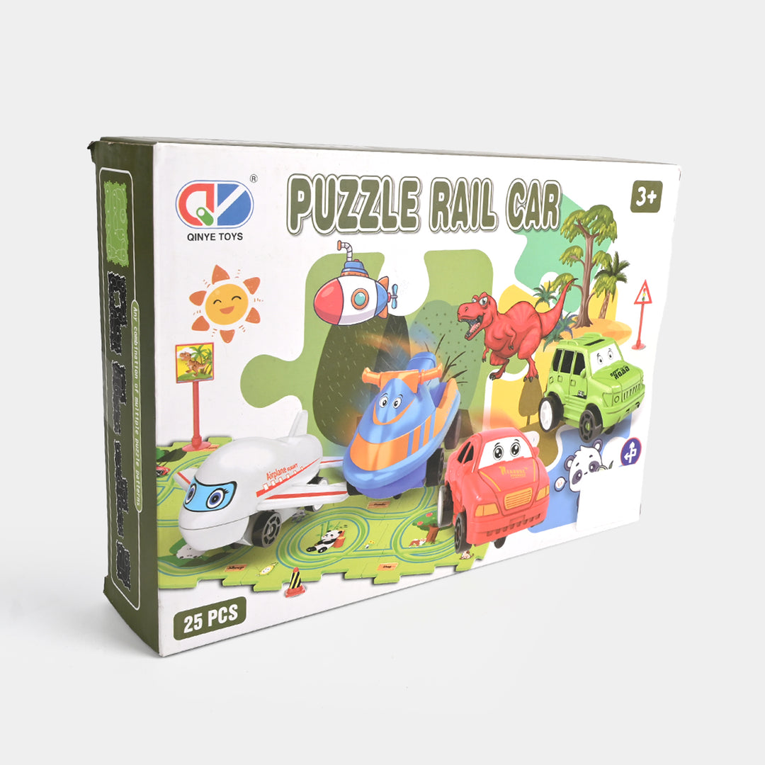 Puzzle Rail Car Set