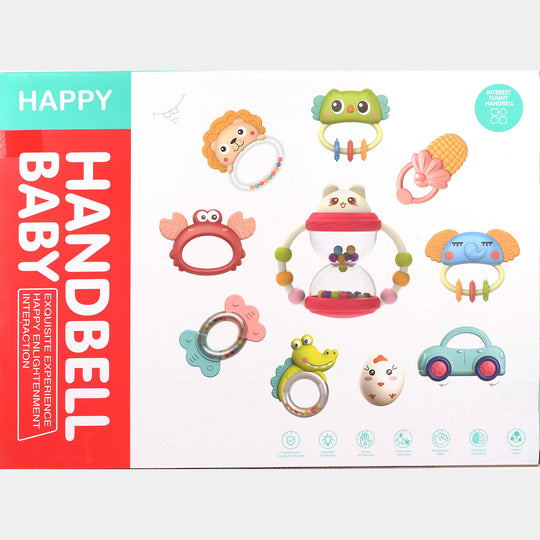 Baby Handbells Rattle Set 8 Pcs