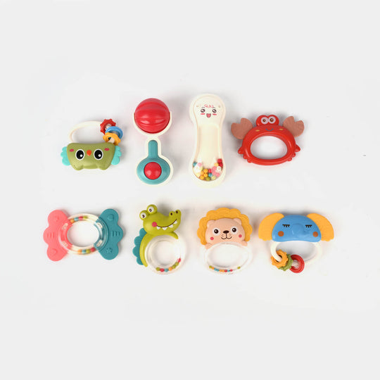 Baby Handbells Rattle Set 8 Pcs