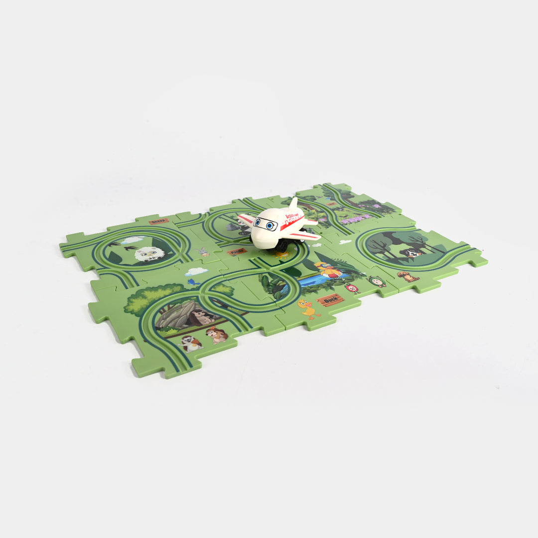 Puzzle Rail Car Set