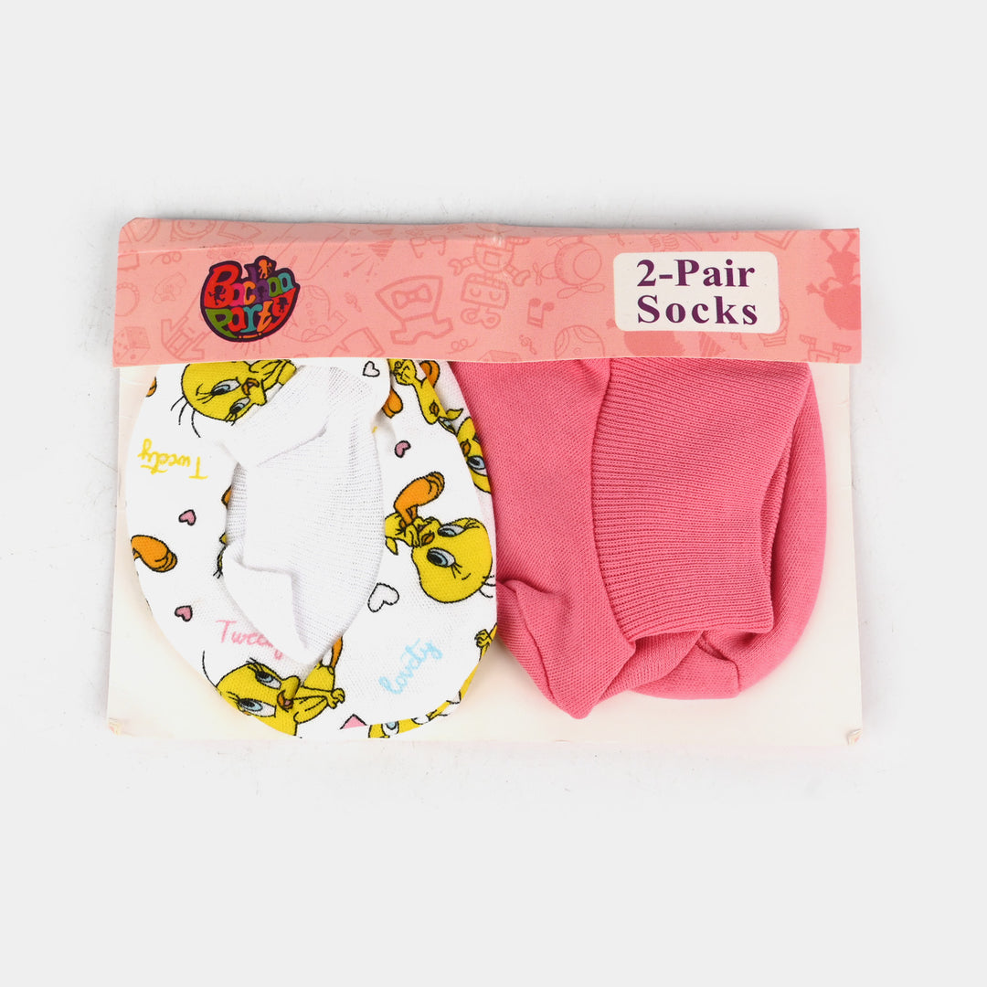 Infant Girls Cotton Interlock Socks Tweety-mIX