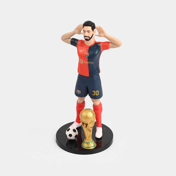 Kids Football Player Action Figure with Trophy