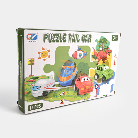 Puzzle Rail Car Set