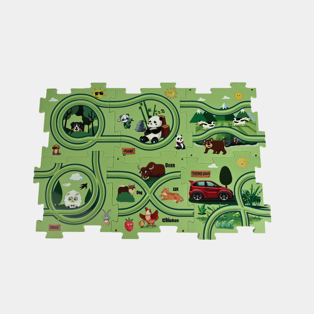 Puzzle Rail Car Set