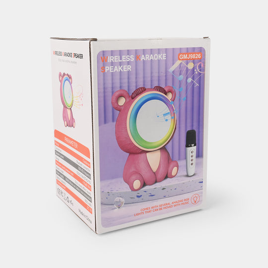Bear-Shaped Bluetooth Mic With Speaker