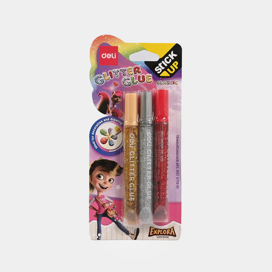 Classic Glitter Glue 3Pcs
