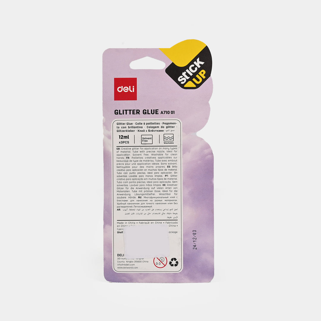 Classic Glitter Glue 3Pcs