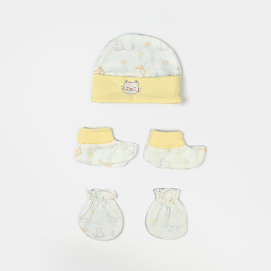 Baby Cap/Hat Mittens & Socks Set | 0M+