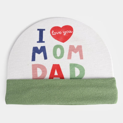 Baby Cap/Hat I Love You Mom Dad | 0M+