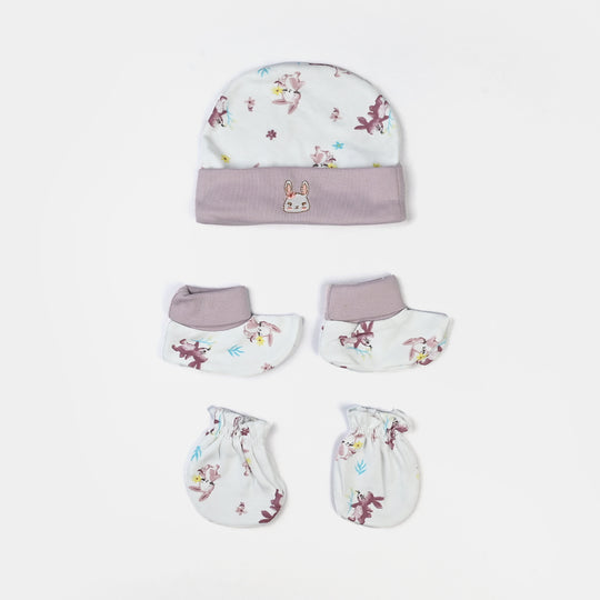 Baby Cap/Hat Mittens & Socks Set | 0M+