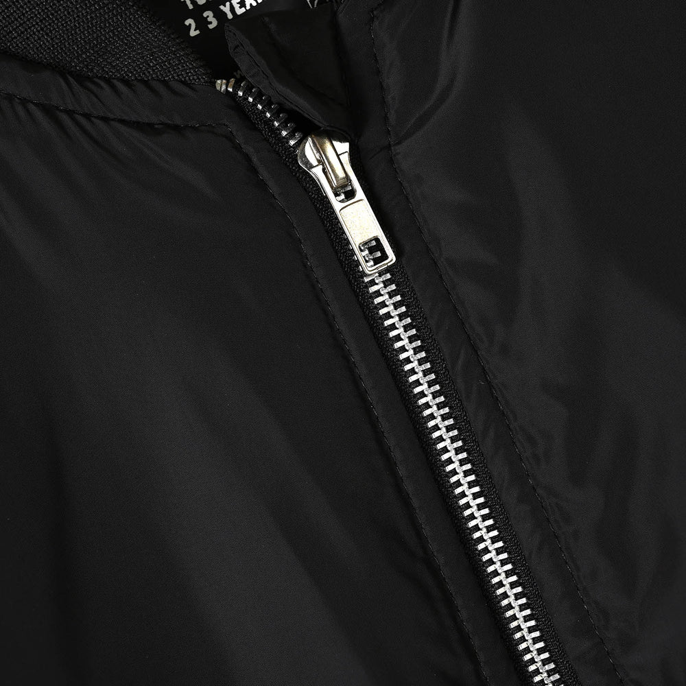 Boys Quilted Jacket Black Nickel