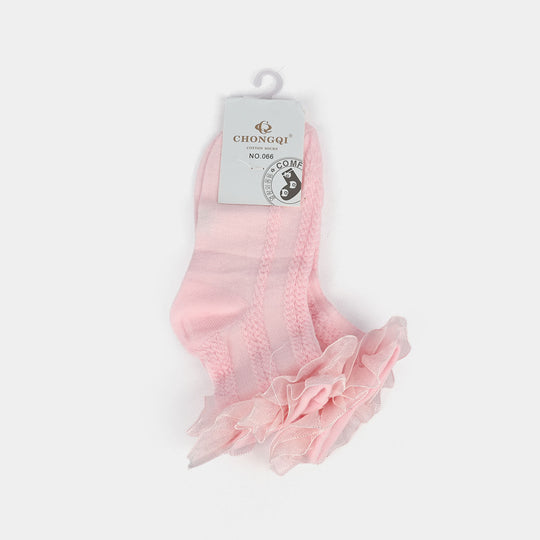 Girls Frill Socks | PINK