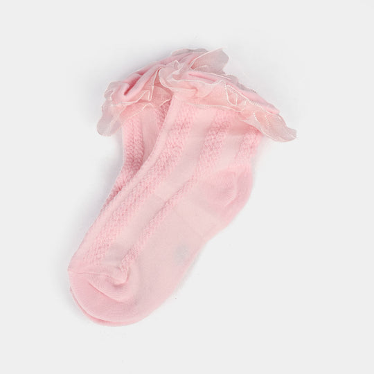 Girls Frill Socks | PINK