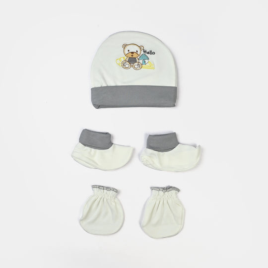 Baby Cap/Hat Mittens & Socks Set | 0M+