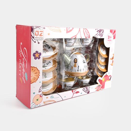 Kids Metal Tea Set Play Kit
