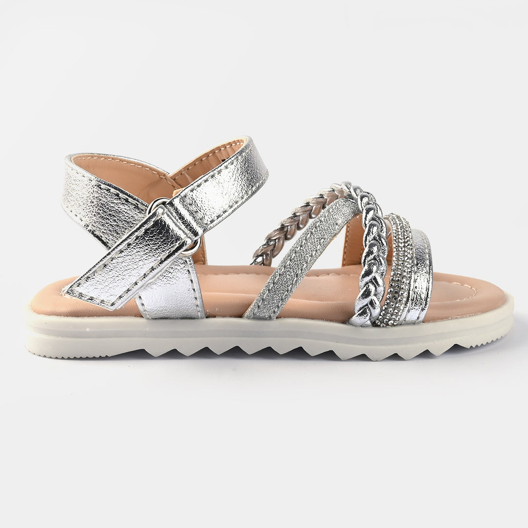 Girls Sandal ZP-021-SILVER