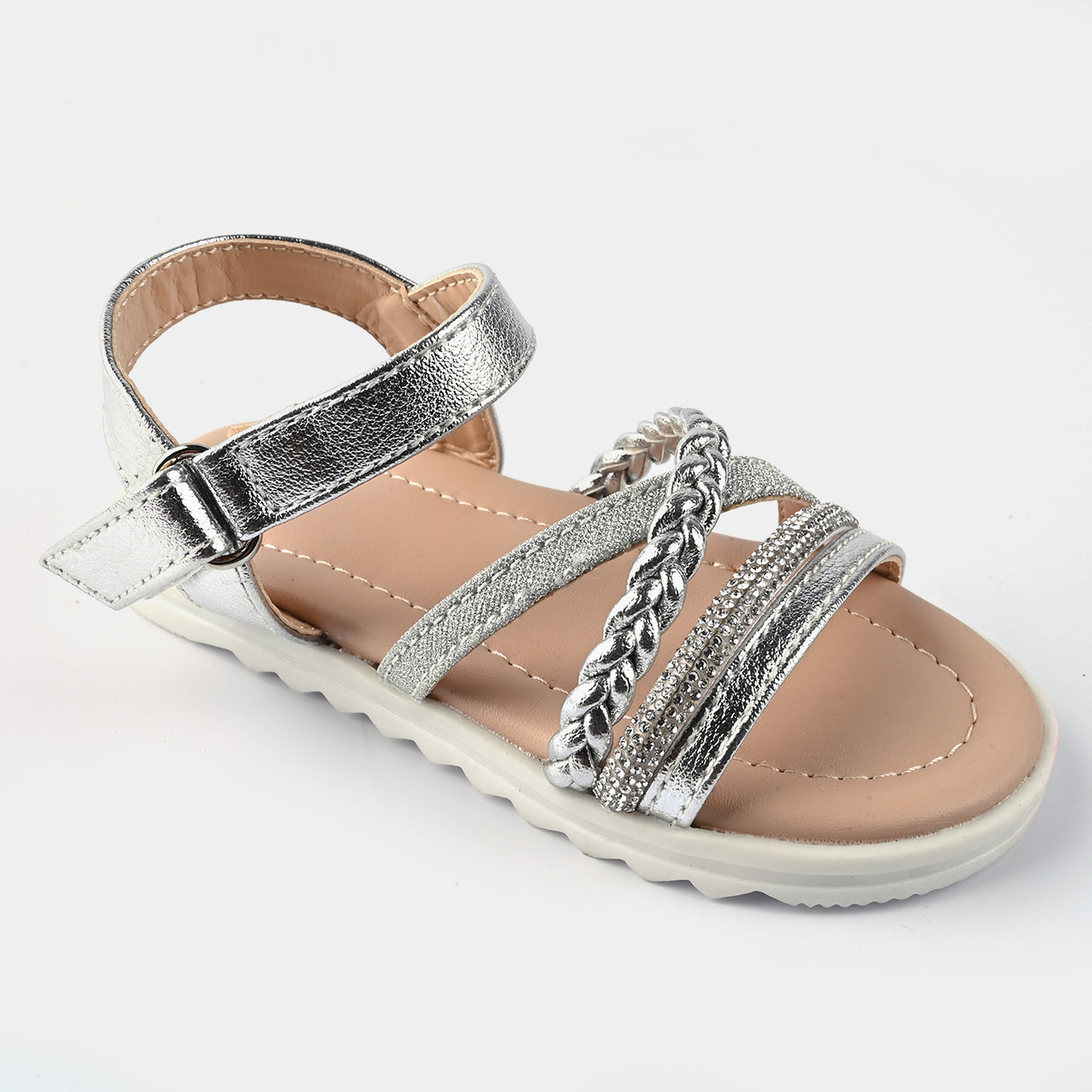 Girls Sandal ZP-021-SILVER